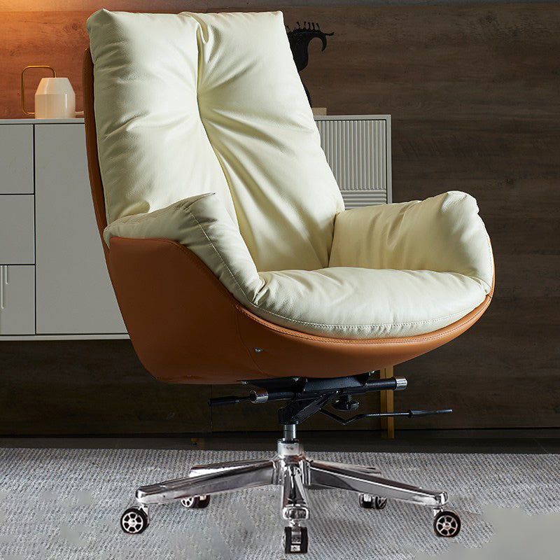 Sedia da ufficio a diapositiva moderna sedia da scrivania ad altezza del sedile regolabile a braccio con ruote