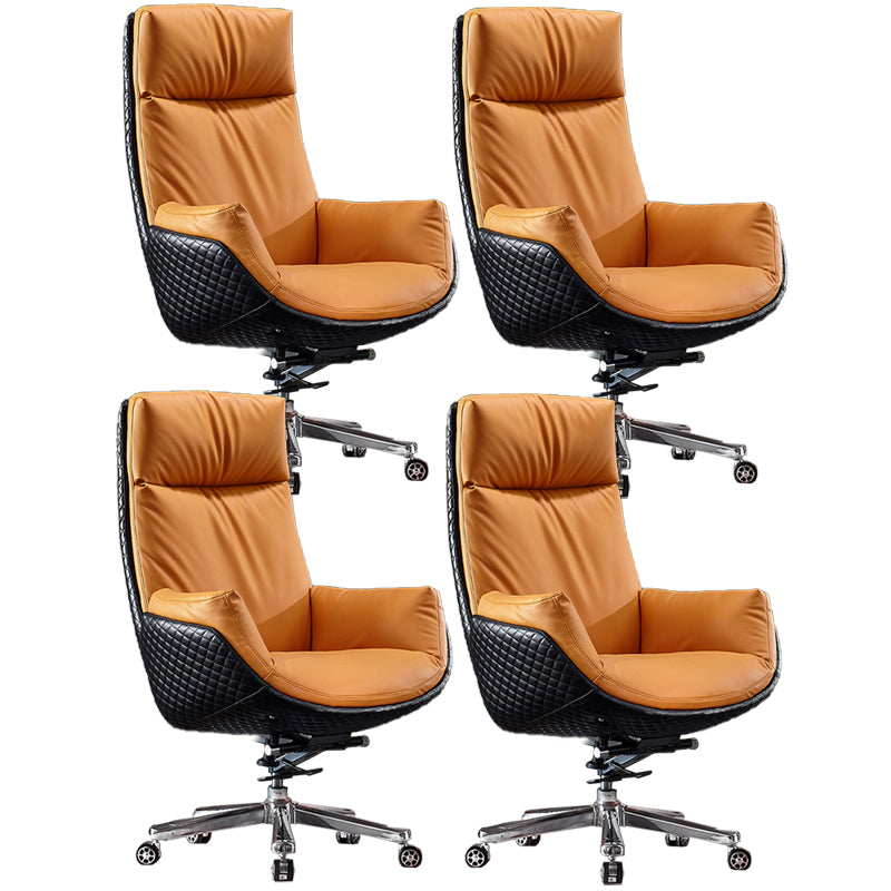 Sedia da ufficio a diapositiva moderna sedia da scrivania ad altezza del sedile regolabile a braccio con ruote