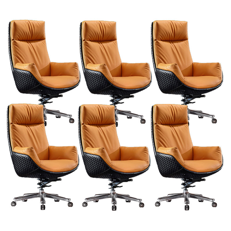 Sedia da ufficio a diapositiva moderna sedia da scrivania ad altezza del sedile regolabile a braccio con ruote