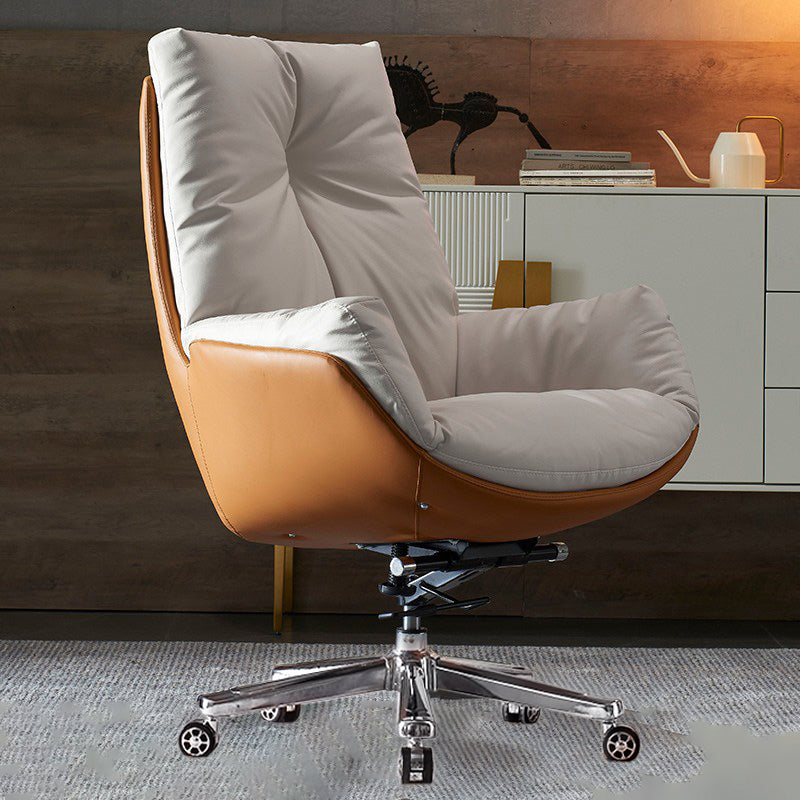 Sedia da ufficio a diapositiva moderna sedia da scrivania ad altezza del sedile regolabile a braccio con ruote