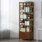 Closed Back Standard Bookshelf Engineered Wood Bookcase with Rectangular Shelves