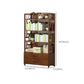 Closed Back Standard Bookshelf Engineered Wood Bookcase with Rectangular Shelves