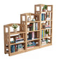 Modern Open Back Standard Bookshelf Wooden Bookcase with Shelves for Study Room Clearhalo 'Bookcases' 'furn' 'furn_bookcases' 'Furniture' 'Office Furniture' 7047693