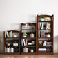 Modern Open Back Standard Bookshelf Wooden Bookcase with Shelves for Study Room Clearhalo 'Bookcases' 'furn' 'furn_bookcases' 'Furniture' 'Office Furniture' 7047699
