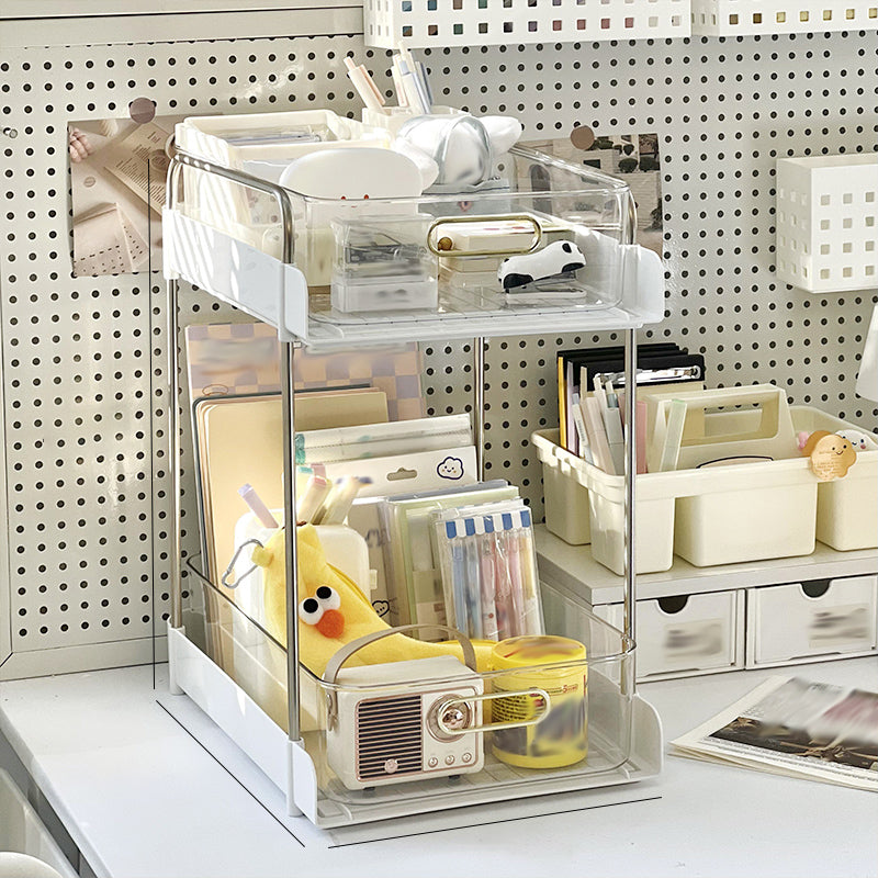 Modern Open Back Standard Bookshelf Plastic boekenkast voor studieruimte