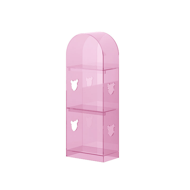 Bibliothèque acrylique de bibliothèque standard à l'arrière fermé avec étagères rectangulaires pour salle d'étude