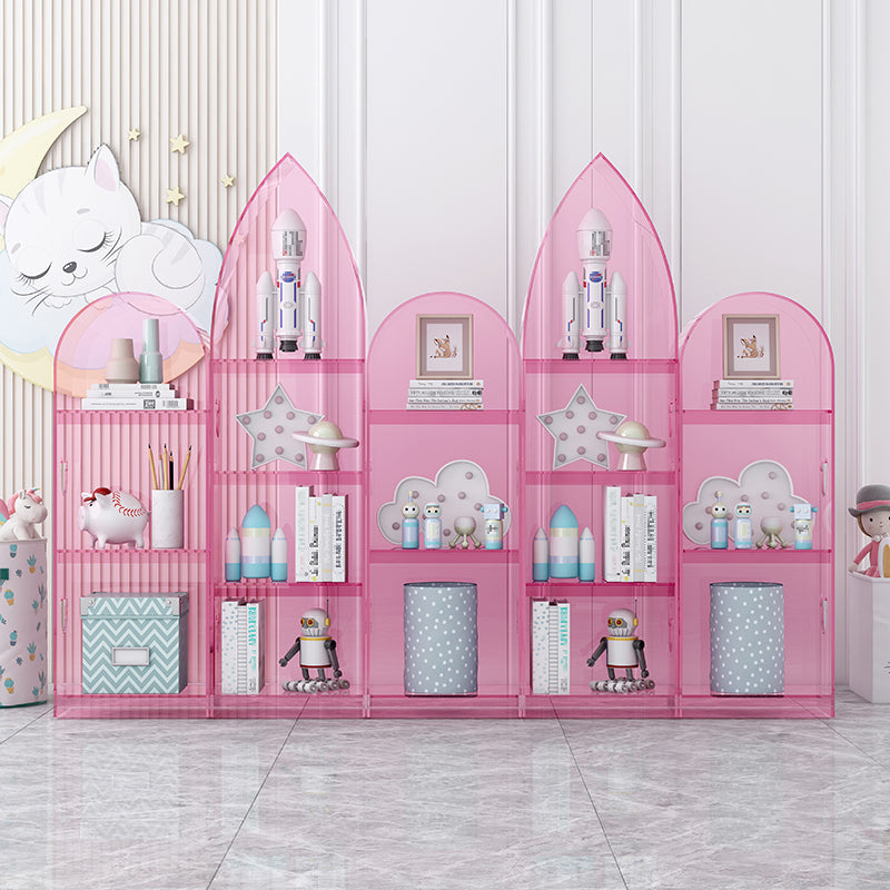 Bibliothèque acrylique de bibliothèque standard à l'arrière fermé avec étagères rectangulaires pour salle d'étude