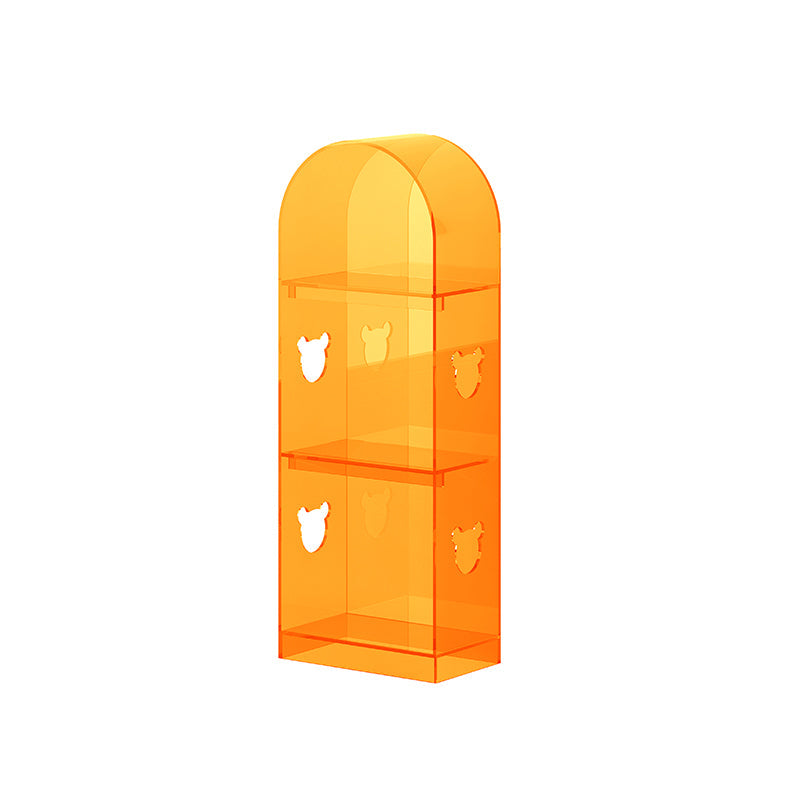 Bibliothèque acrylique de bibliothèque standard à l'arrière fermé avec étagères rectangulaires pour salle d'étude