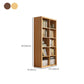 Bibliothèque scandinave en bois d'ingénierie standard à l'arrière fermé standard