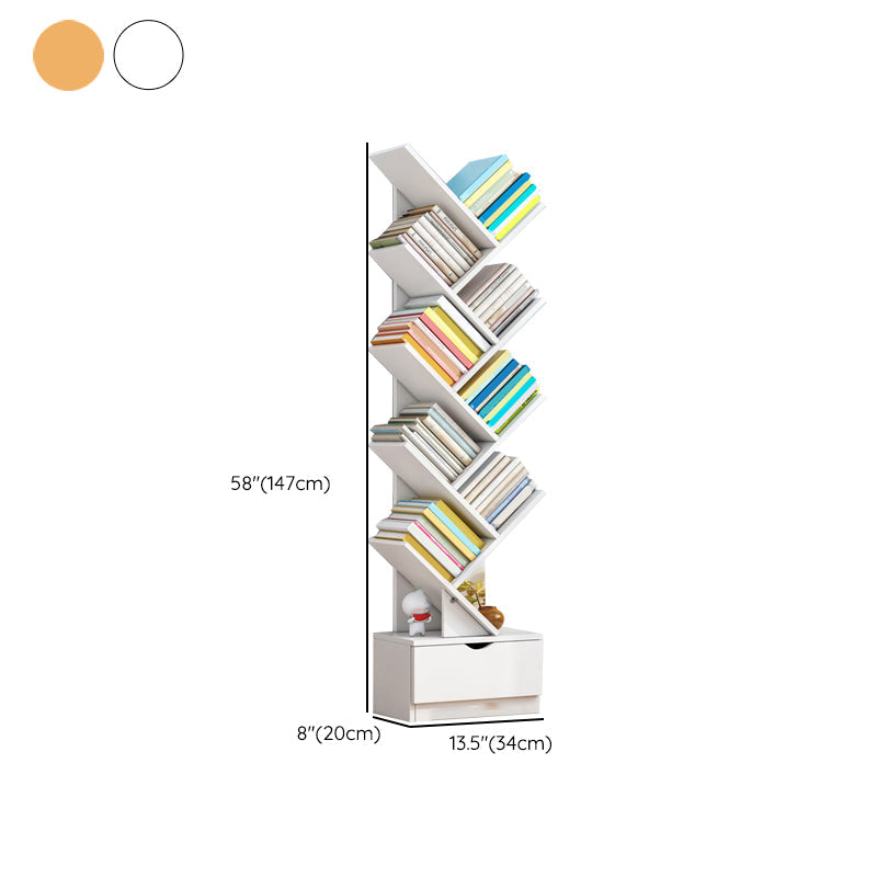 Ouvrir une bibliothèque en bois d'ingénierie verticale pour la salle d'étude