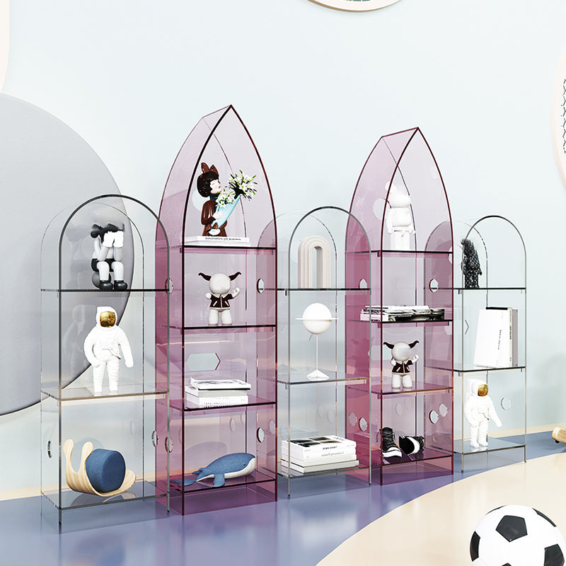 Bibliothèque acrylique de bibliothèque standard à dos fermé moderne pour salle d'étude