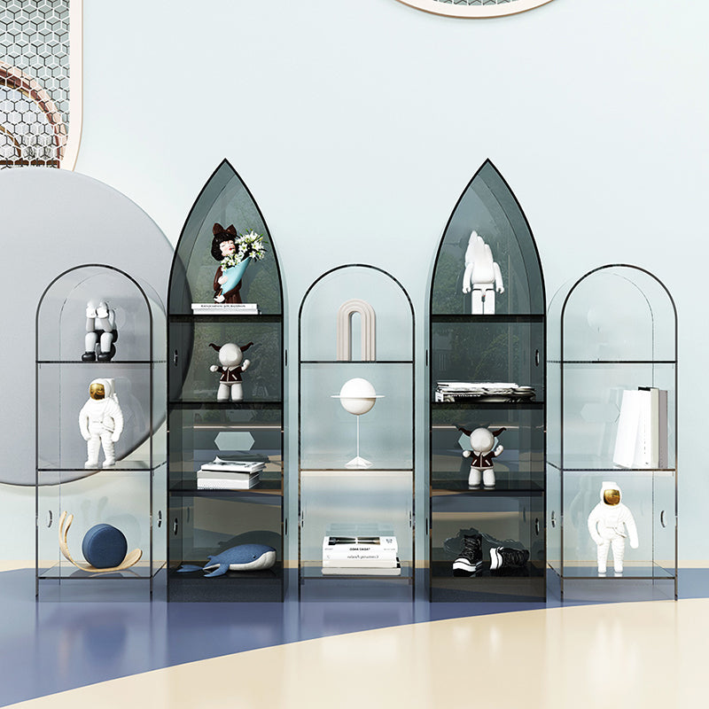 Bibliothèque acrylique de bibliothèque standard à dos fermé moderne pour salle d'étude