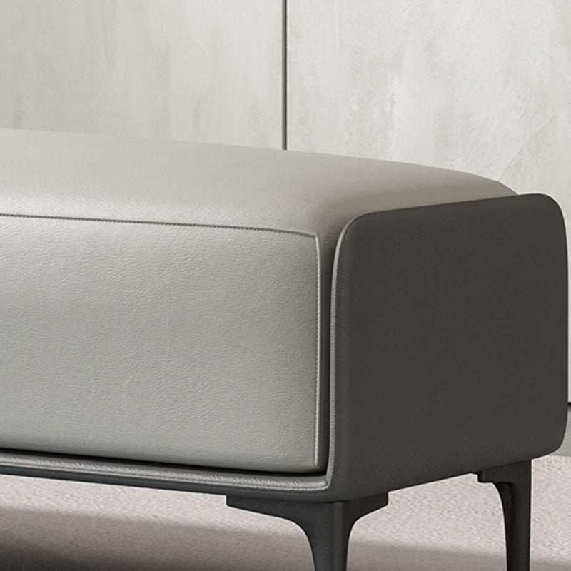 Modern Cushioned Seating Bench Rectangle Entryway and Bedroom Bench , 16" W Clearhalo 'Benches' 'Chairs & Seating' 'furn' 'furn_benches' 'Furniture' 'Living Room Furniture' 7047921