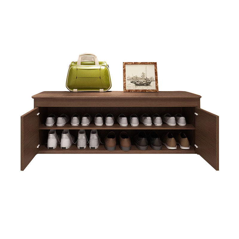 Modern Entryway Bench Wooden Seating Bench with Shoe Storage , 14" W Clearhalo 'Benches' 'Chairs & Seating' 'furn' 'furn_benches' 'Furniture' 'Living Room Furniture' 7047937