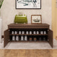 Modern Entryway Bench Wooden Seating Bench with Shoe Storage , 14" W 39.4"L x 13.8"W x 16.5"H Walnut Clearhalo 'Benches' 'Chairs & Seating' 'furn' 'furn_benches' 'Furniture' 'Living Room Furniture' 7047952
