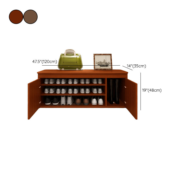 Modern Entryway Bench Wooden Seating Bench with Shoe Storage , 14" W Clearhalo 'Benches' 'Chairs & Seating' 'furn' 'furn_benches' 'Furniture' 'Living Room Furniture' 7047961