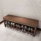 Modern Entryway Bench Wooden Seating Bench with Shoe Storage , 14" Width