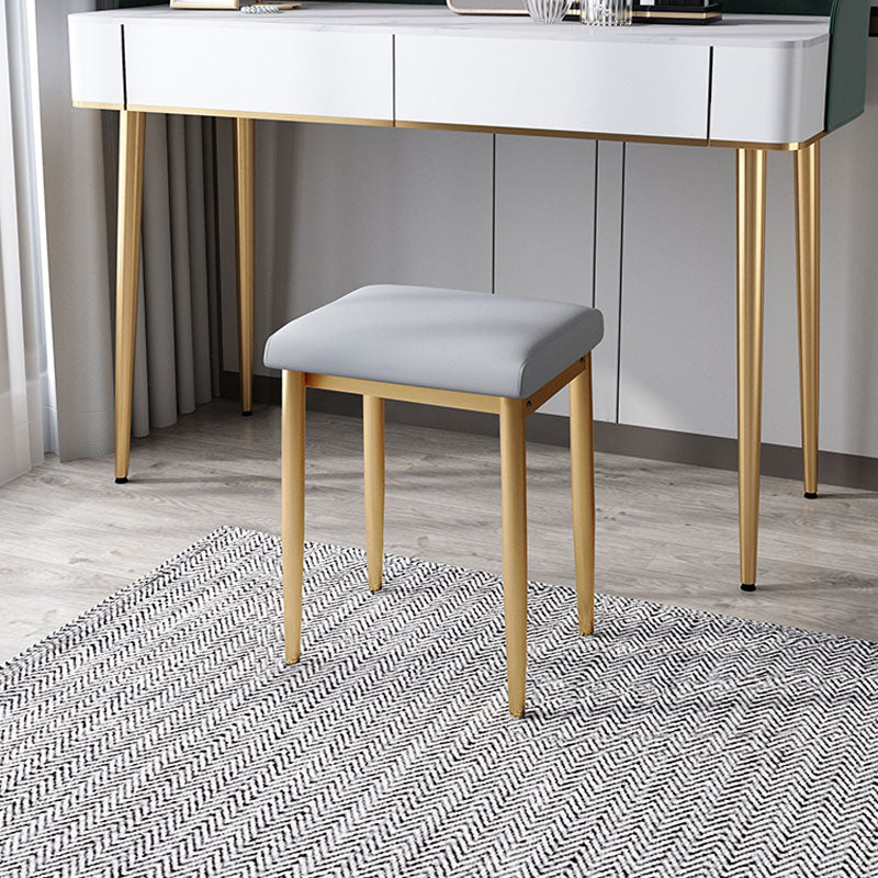 Leather Standard Stool Modern Style Simple Household Rectangular Stool Clearhalo 'furn' 'furn_ottomans_poufs' 'Furniture' 'Living Room Furniture' 'Ottomans & Poufs' 'ottomans_poufs' 7049336