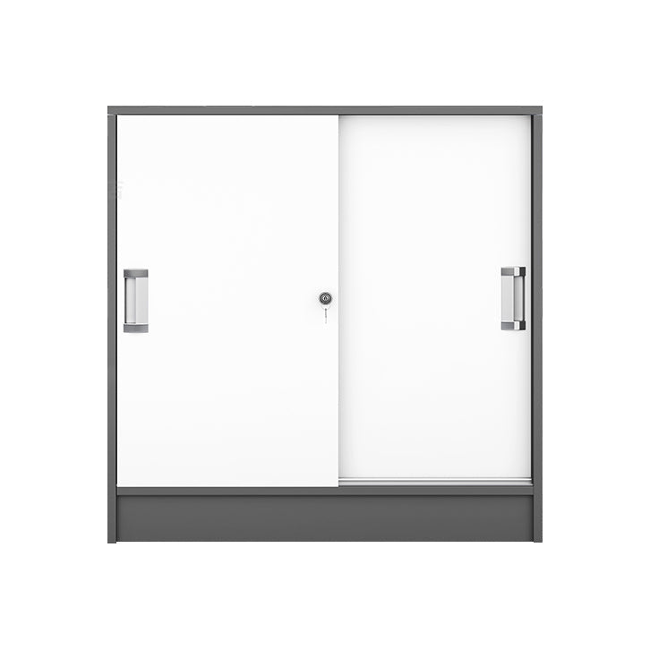 Archivo moderno de archivos de bloqueo Archivo de panel de contraste de madera para la oficina en casa