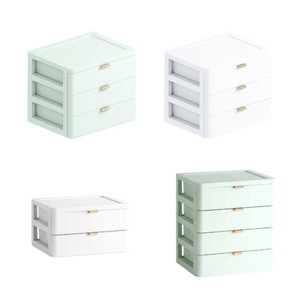 Archivo moderno de archivos de plástico de color sólido para la oficina en casa