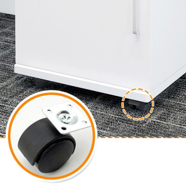 Archivos contemporáneos Pedestal de archivo de bloqueo de llave de marco de madera maciza para hogar y oficina