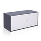 Contemporary File Cabinet Metal Frame Fire-Resistant Key Lock Lateral File Cabinet Gray-White Clearhalo 'Filing Cabinets' 'filling_cabinets' 'furn' 'furn_filling_cabinets' 'Furniture' 'Office Furniture' 7049422
