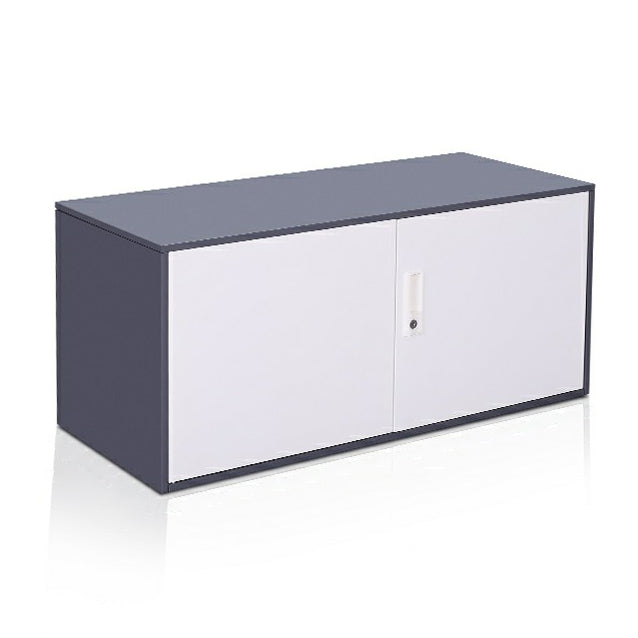 Contemporary File Cabinet Metal Frame Fire-Resistant Key Lock Lateral File Cabinet Gray-White Clearhalo 'Filing Cabinets' 'filling_cabinets' 'furn' 'furn_filling_cabinets' 'Furniture' 'Office Furniture' 7049422