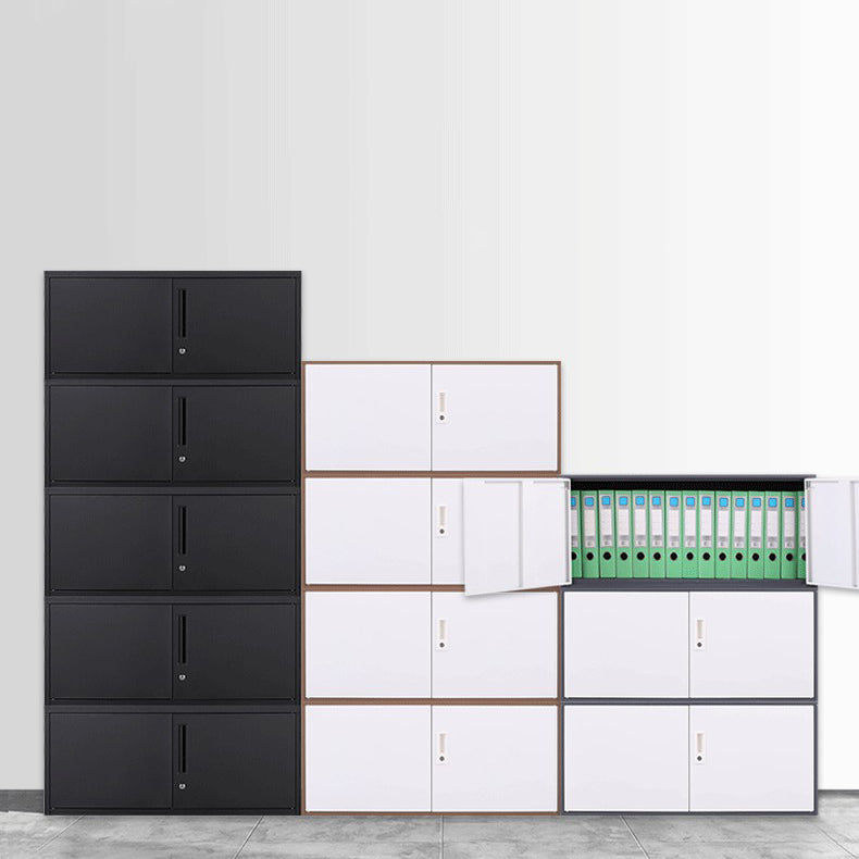 Contemporary File Cabinet Metal Frame Fire-Resistant Key Lock Lateral File Cabinet Clearhalo 'Filing Cabinets' 'filling_cabinets' 'furn' 'furn_filling_cabinets' 'Furniture' 'Office Furniture' 7049424