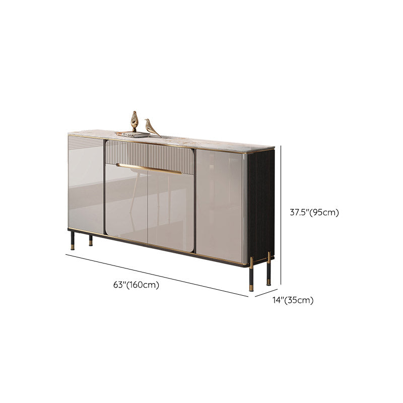 Sideboard Sideboard in stile glam Sideboard cucina top con 2 cassetti
