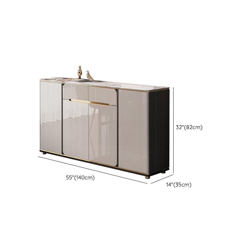 Sideboard Sideboard in stile glam Sideboard cucina top con 2 cassetti