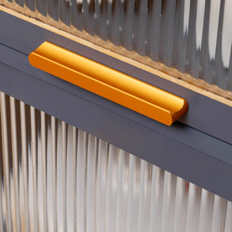 Server da pranzo per pranzo a porte acriliche moderne server grigio con archiviazione aperta