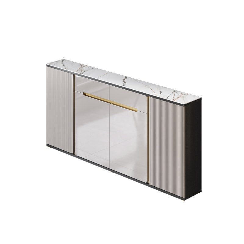 Glamstil Stone Top Sideboard Engineered Wood Side Board für Wohnzimmer