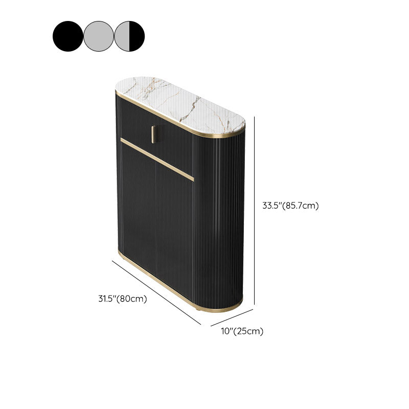 Glamstil Stone Top Sideboard Engineered Wood Side Board für Wohnzimmer