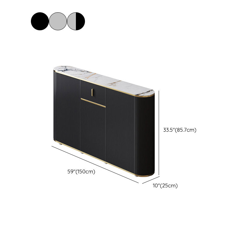 Glamstil Stone Top Sideboard Engineered Wood Side Board für Wohnzimmer