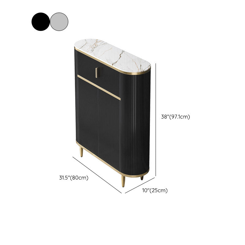 Glamstil Stone Top Sideboard Engineered Wood Side Board für Wohnzimmer