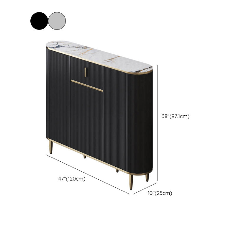 Glamstil Stone Top Sideboard Engineered Wood Side Board für Wohnzimmer