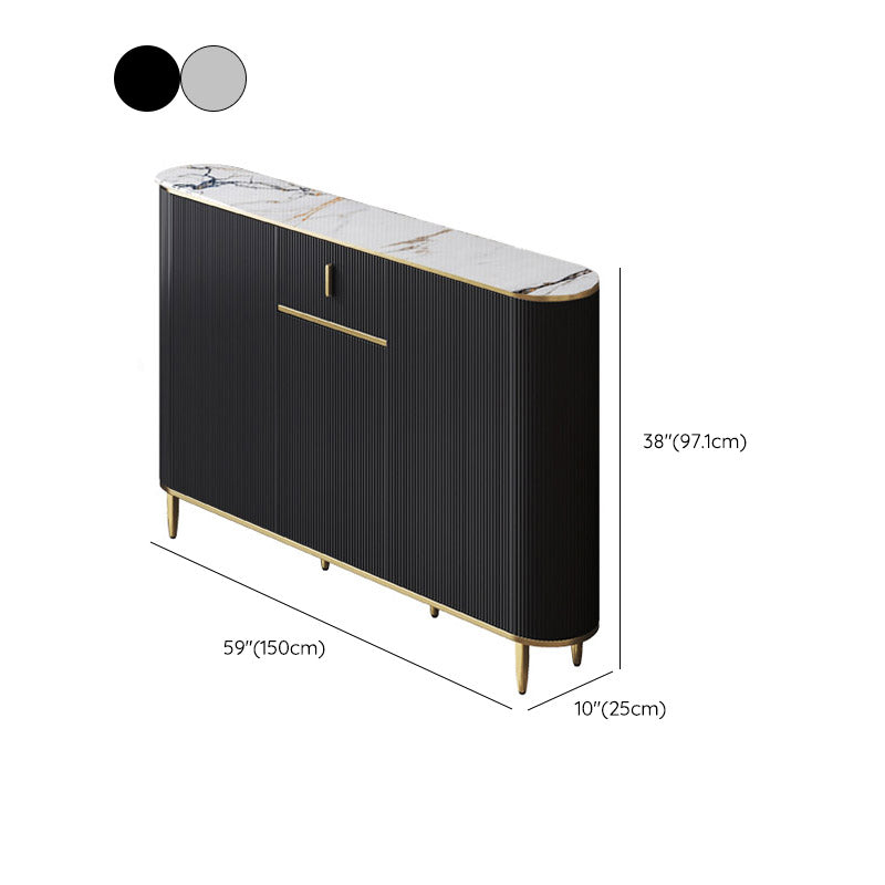 Glamstil Stone Top Sideboard Engineered Wood Side Board für Wohnzimmer