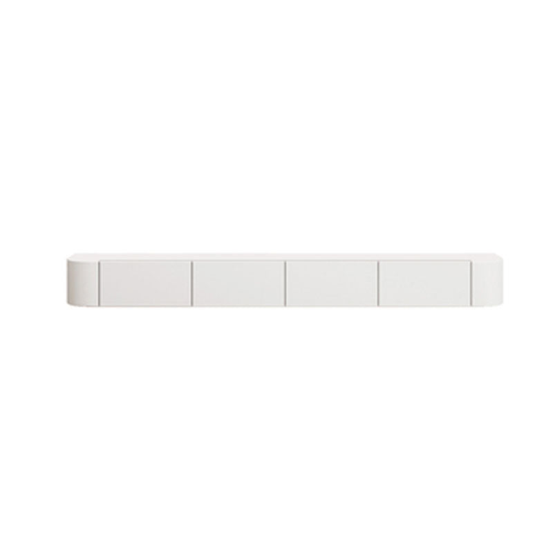 Engineered Wood Media Console Modern Floating White TV Console 87"L x 11"W x 8"H Clearhalo 'furn' 'furn_tv_stands_entertainment_centers' 'Furniture' 'Living Room Furniture' 'TV Stands & Entertainment Centers' 'TV Stands & Media Storage Furniture' 'tv_stands_entertainment_centers' 7051419