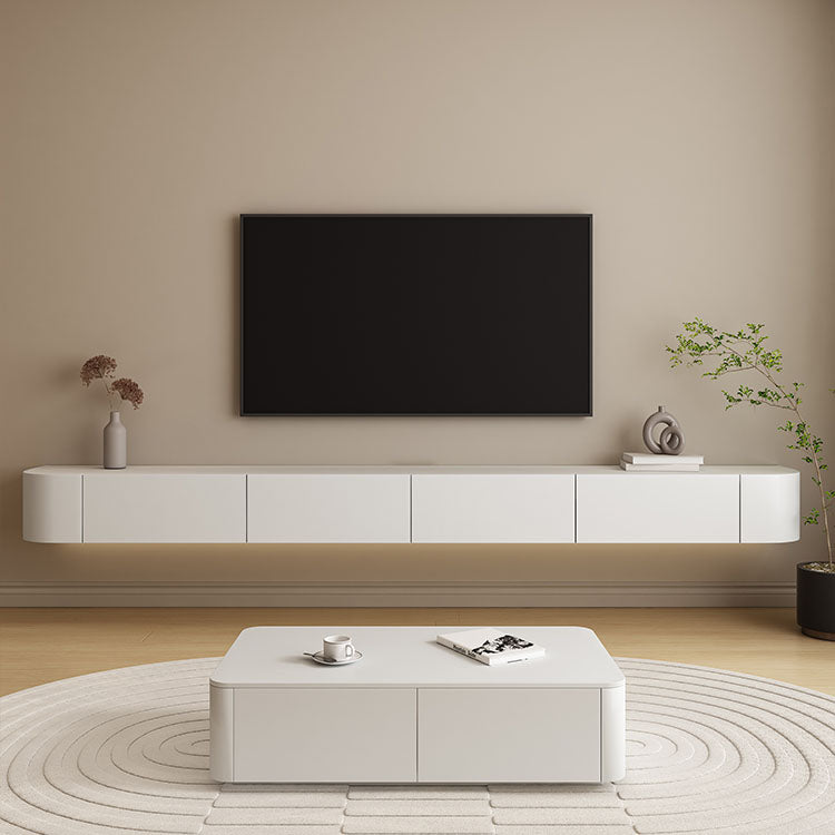 Engineered Wood Media Console Modern Floating White TV Console Clearhalo 'furn' 'furn_tv_stands_entertainment_centers' 'Furniture' 'Living Room Furniture' 'TV Stands & Entertainment Centers' 'TV Stands & Media Storage Furniture' 'tv_stands_entertainment_centers' 7051421