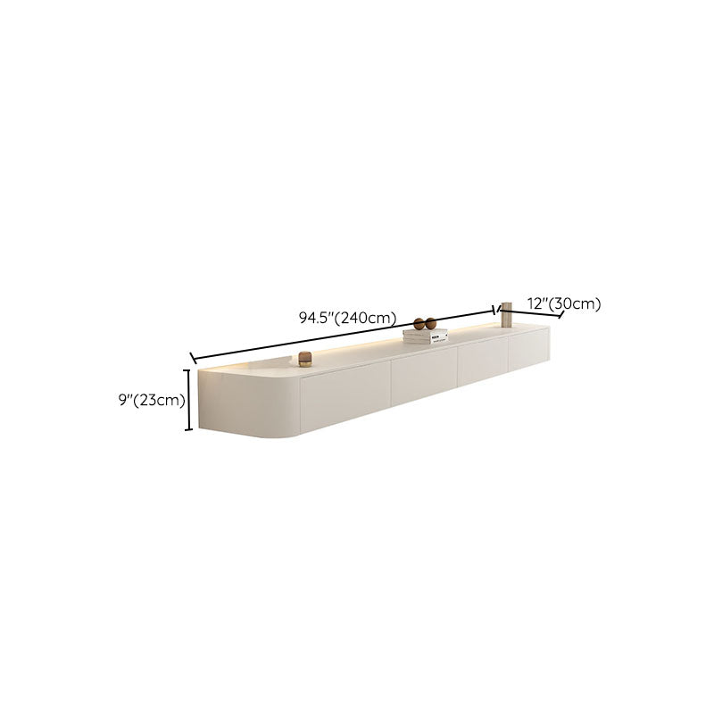 Contemporary Modern TV Console Floating Faux Wood Media Console Clearhalo 'furn' 'furn_tv_stands_entertainment_centers' 'Furniture' 'Living Room Furniture' 'TV Stands & Entertainment Centers' 'TV Stands & Media Storage Furniture' 'tv_stands_entertainment_centers' 7051457