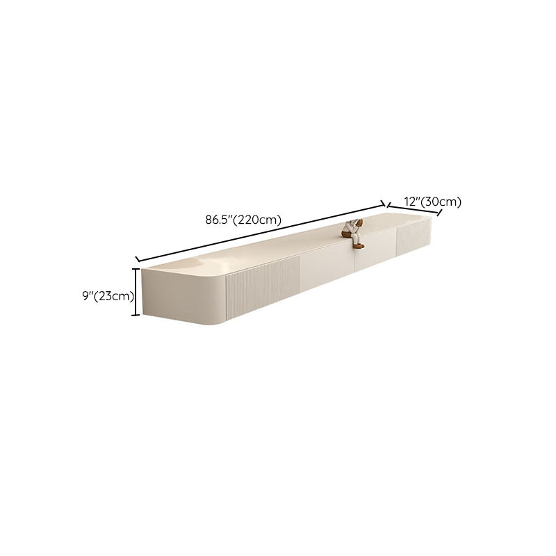 Contemporary Modern TV Console Floating Faux Wood Media Console Clearhalo 'furn' 'furn_tv_stands_entertainment_centers' 'Furniture' 'Living Room Furniture' 'TV Stands & Entertainment Centers' 'TV Stands & Media Storage Furniture' 'tv_stands_entertainment_centers' 7051466