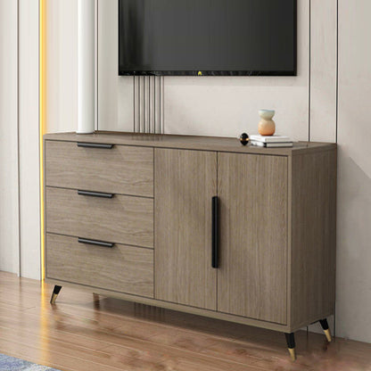 Scandinavian TV Console Wooden TV Media Console with 3 Drawers 47"L x 16"W x 27.5"H Oak Clearhalo 'furn' 'furn_tv_stands_entertainment_centers' 'Furniture' 'Living Room Furniture' 'TV Stands & Entertainment Centers' 'TV Stands & Media Storage Furniture' 'tv_stands_entertainment_centers' 7051469
