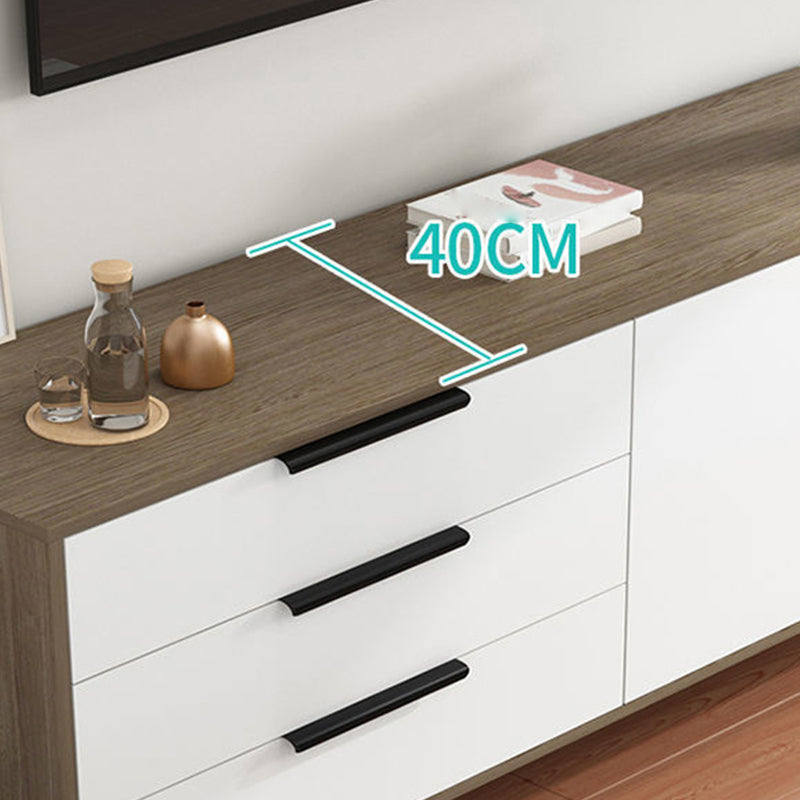 Scandinavian TV Console Wooden TV Media Console with 3 Drawers Clearhalo 'furn' 'furn_tv_stands_entertainment_centers' 'Furniture' 'Living Room Furniture' 'TV Stands & Entertainment Centers' 'TV Stands & Media Storage Furniture' 'tv_stands_entertainment_centers' 7051482