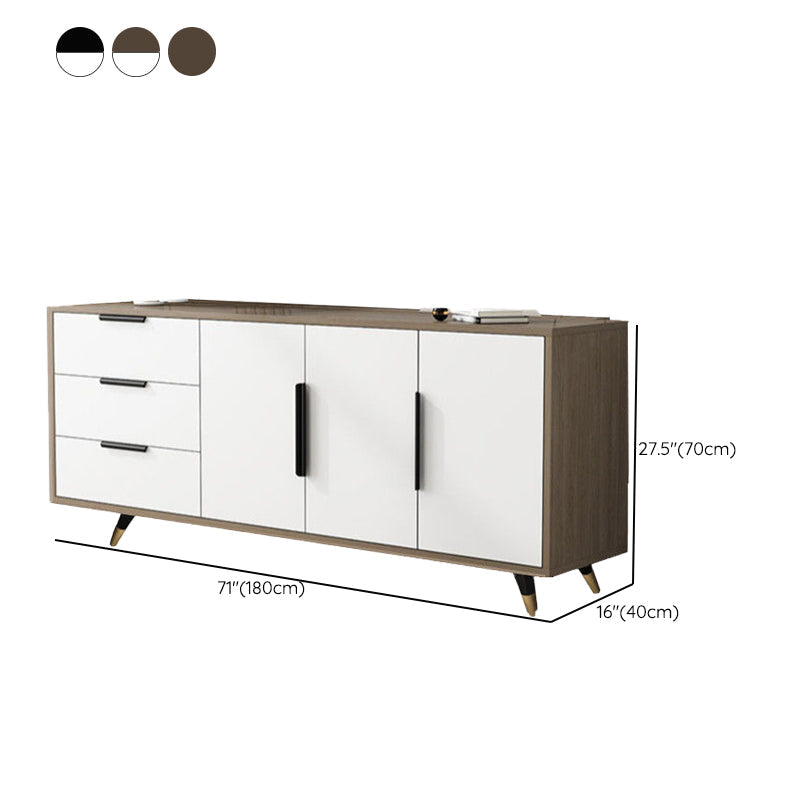 Scandinavian TV Console Wooden TV Media Console with 3 Drawers Clearhalo 'furn' 'furn_tv_stands_entertainment_centers' 'Furniture' 'Living Room Furniture' 'TV Stands & Entertainment Centers' 'TV Stands & Media Storage Furniture' 'tv_stands_entertainment_centers' 7051488