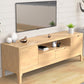 Rubber Wood Media Console Modern 2 Drawers TV Console with Doors Wood Clearhalo 'furn' 'furn_tv_stands_entertainment_centers' 'Furniture' 'Living Room Furniture' 'TV Stands & Entertainment Centers' 'TV Stands & Media Storage Furniture' 'tv_stands_entertainment_centers' 7051511