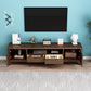 Rubber Wood Contemporary TV Console Open Storage Media Console Clearhalo 'furn' 'furn_tv_stands_entertainment_centers' 'Furniture' 'Living Room Furniture' 'TV Stands & Entertainment Centers' 'TV Stands & Media Storage Furniture' 'tv_stands_entertainment_centers' 7051544