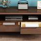 Rubber Wood Contemporary TV Console Open Storage Media Console Clearhalo 'furn' 'furn_tv_stands_entertainment_centers' 'Furniture' 'Living Room Furniture' 'TV Stands & Entertainment Centers' 'TV Stands & Media Storage Furniture' 'tv_stands_entertainment_centers' 7051549