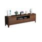 Rubber Wood Contemporary TV Console Open Storage Media Console 47"L x 15"W x 19"H Walnut Clearhalo 'furn' 'furn_tv_stands_entertainment_centers' 'Furniture' 'Living Room Furniture' 'TV Stands & Entertainment Centers' 'TV Stands & Media Storage Furniture' 'tv_stands_entertainment_centers' 7051551