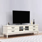 Traditional TV Stand Console Wooden Media Console TV Stand with Drawers Ivory Clearhalo 'furn' 'furn_tv_stands_entertainment_centers' 'Furniture' 'Living Room Furniture' 'TV Stands & Entertainment Centers' 'TV Stands & Media Storage Furniture' 'tv_stands_entertainment_centers' 7051576