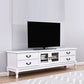 Traditional TV Stand Console Wooden Media Console TV Stand with Drawers White Clearhalo 'furn' 'furn_tv_stands_entertainment_centers' 'Furniture' 'Living Room Furniture' 'TV Stands & Entertainment Centers' 'TV Stands & Media Storage Furniture' 'tv_stands_entertainment_centers' 7051578